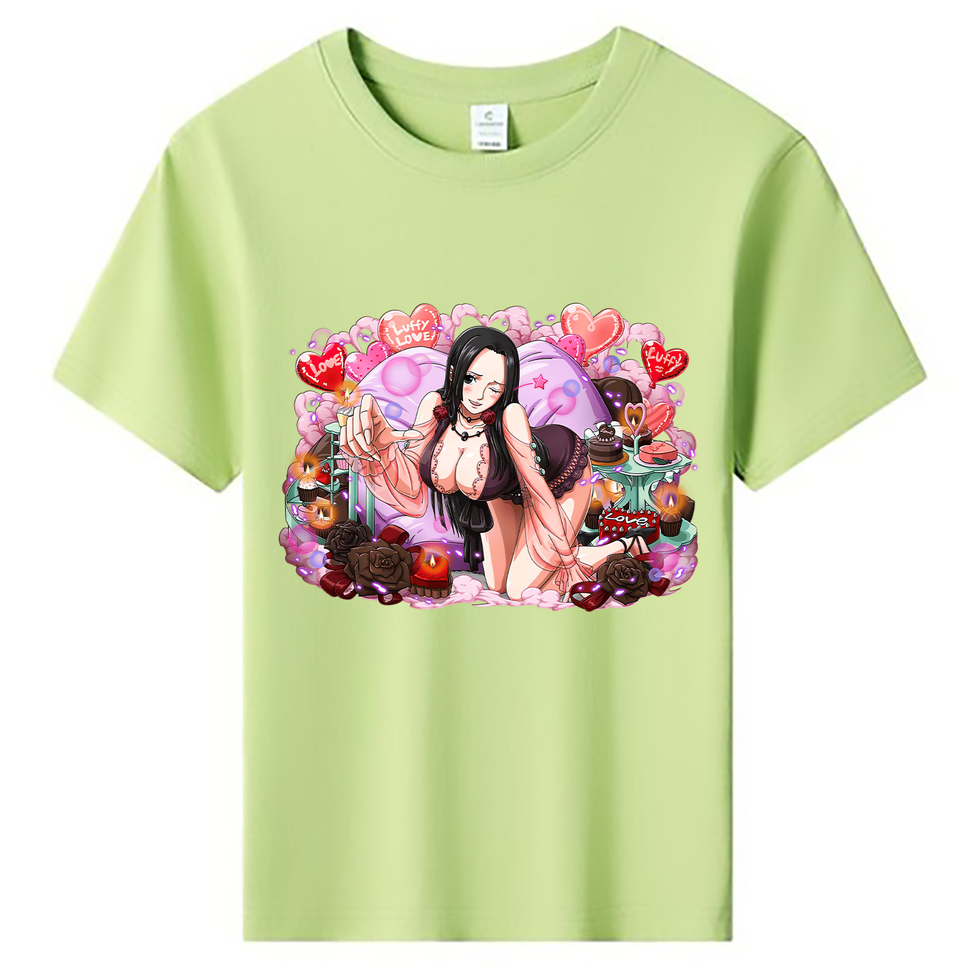 ワンピース ボア・ハンコック ONE PIECE Boa·Hancock 綿100％キッズTシャツ（フロントプリント）